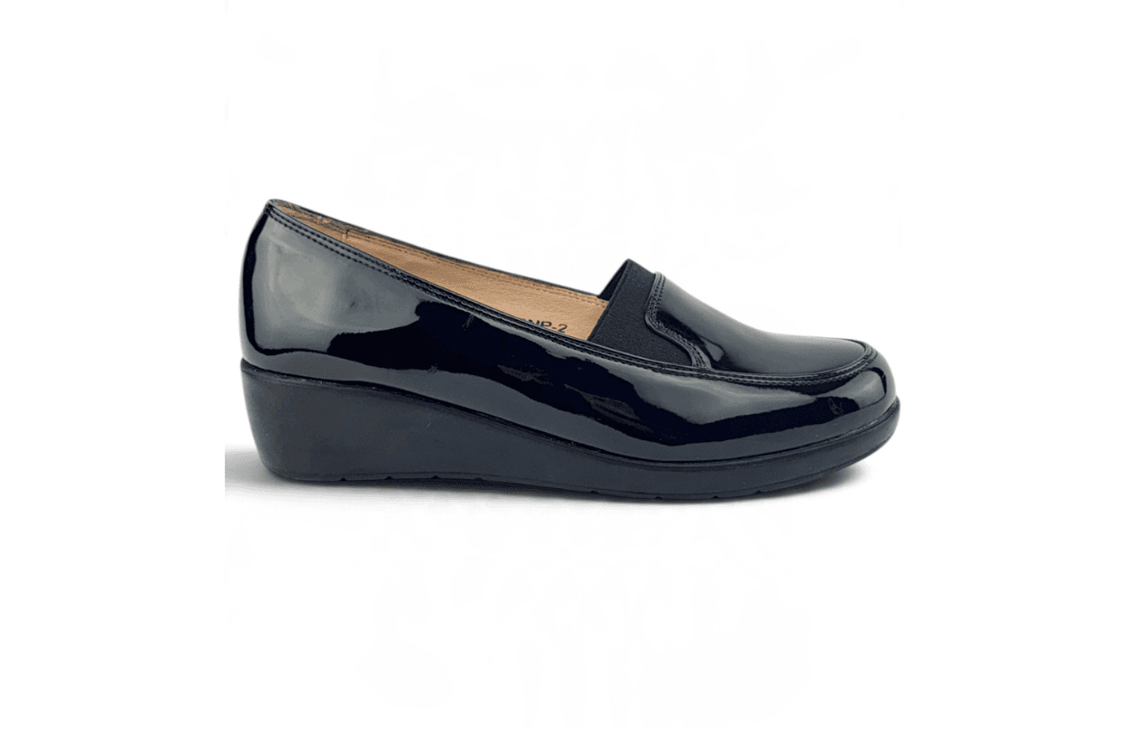 Chaussures compensés, chic en cuir RV110