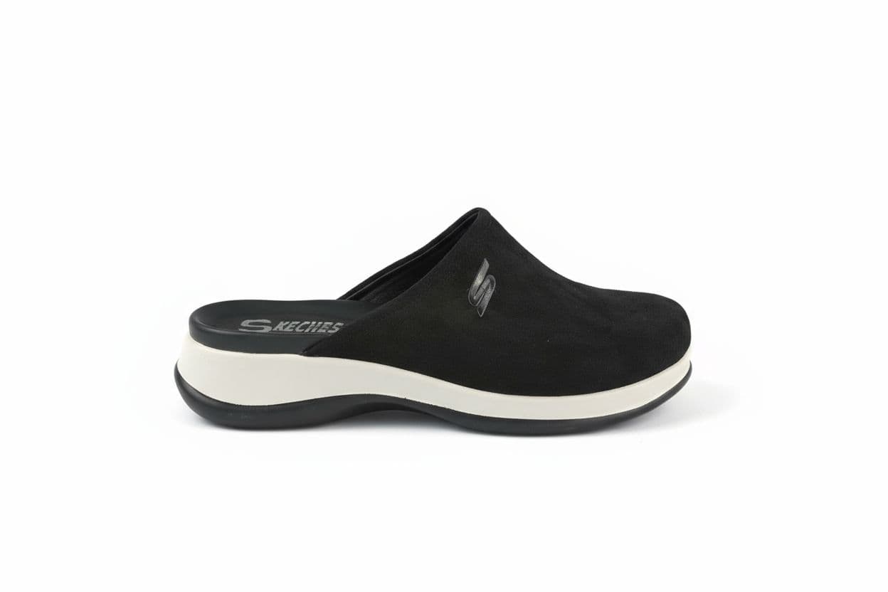 Sabot medical en Dain noir pour femme R2604