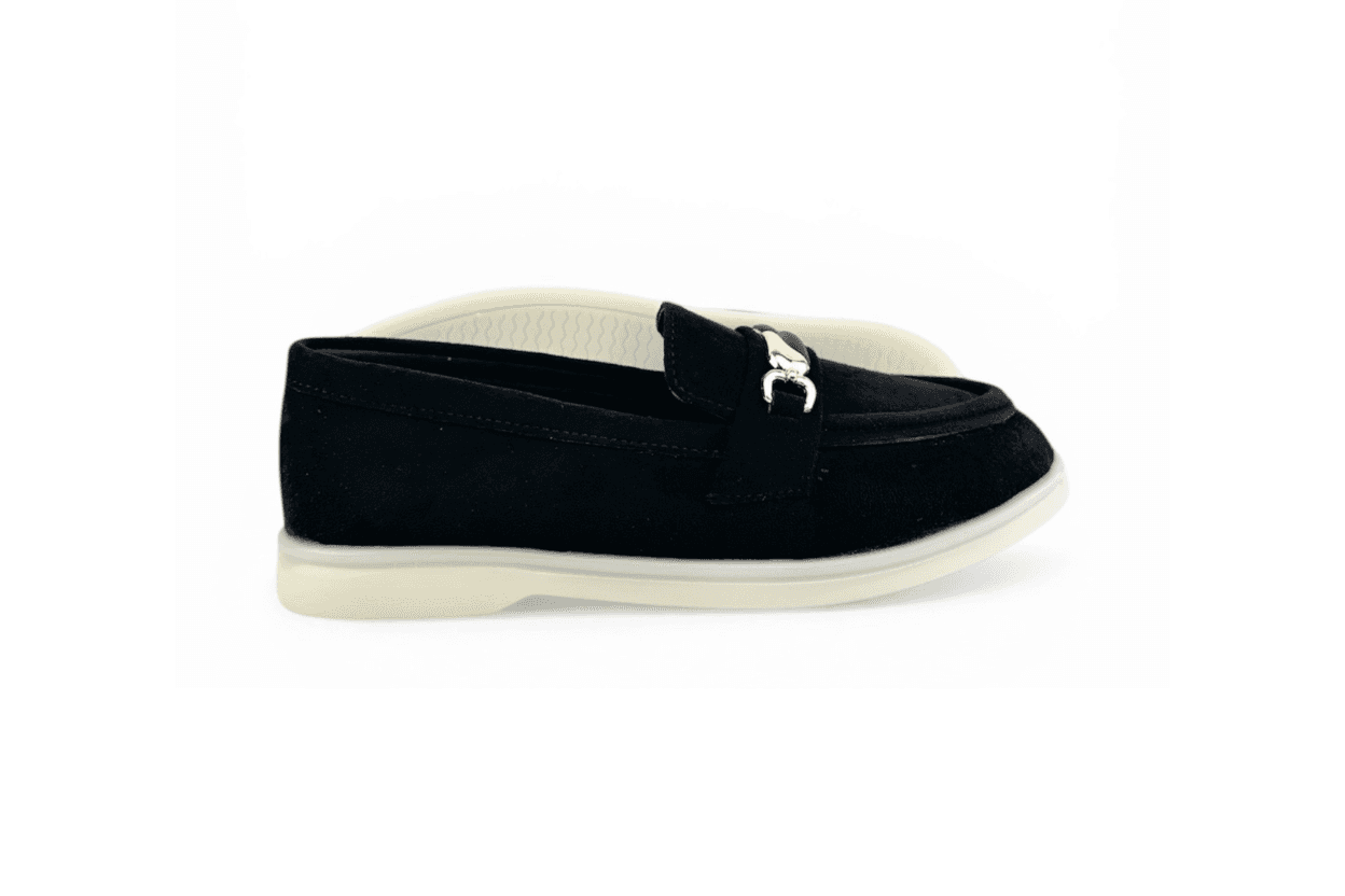 mocasin confort femme dam noir R067